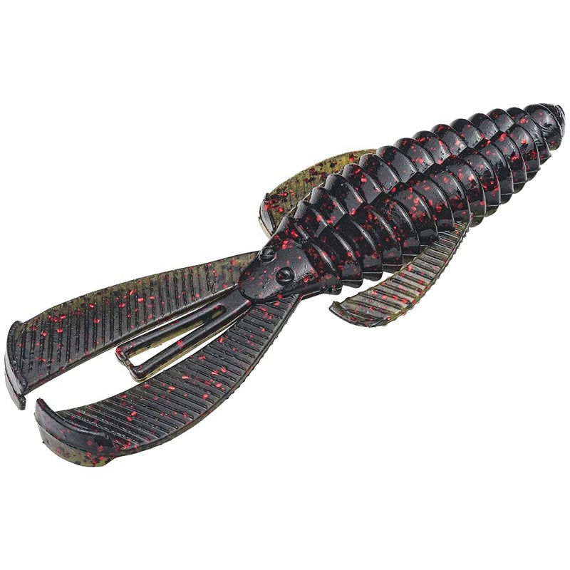 Strike King Rage Bug Fishing Lure, Soft Plastic Craw, California Craw, 4-Inches, 7-Pack